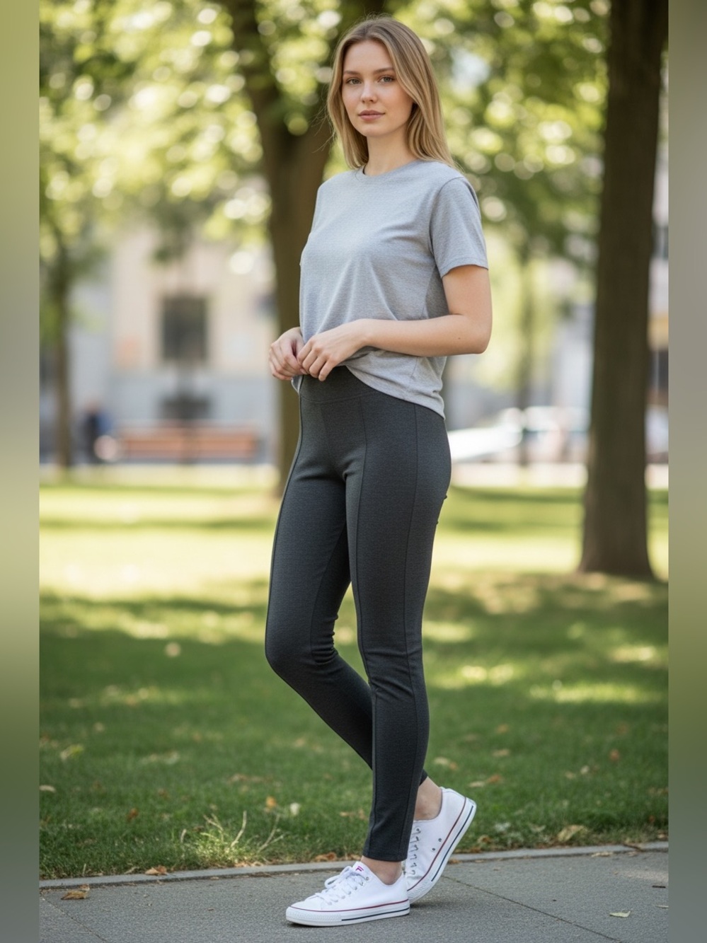LOFT Black Slim Leggings with Side Seam